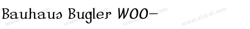 Bauhaus Bugler W00字体转换